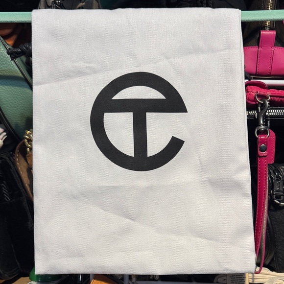 Telfar Accessories - Telfar White Dust Bag with Black Logo